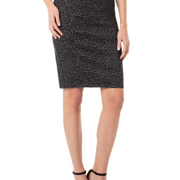 LIVERPOOL HI RISE LEOPARD REESE SKIRT - Picture 2 of 8